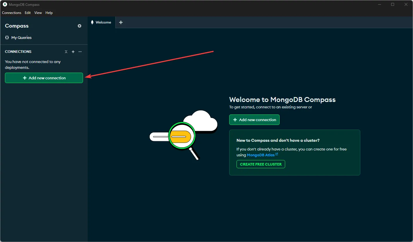 MongoDB Compass Add New Connection